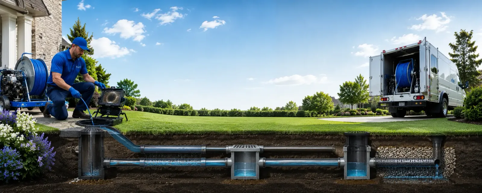 Outdoor drain cleaning information for King George, VA